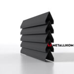 Ламели для забора жалюзи Luxe V RAL 7024 – порошковое покрытие, толщина 0,45 мм в Уфе | фото 2