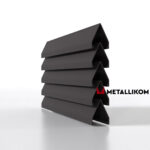 Ламели для забора жалюзи Luxe Л RAL 8019 – покрытие полиэстер, толщина 0,45 мм в Уфе | фото 1