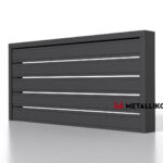Планкен для забора 120 mm RAL 7024 – покрытие порошковое, толщина 0,45 мм в Уфе | фото 2