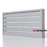 Планкен для забора 120 mm RAL 7004 – покрытие порошковое, толщина 0,45 мм в Уфе | фото 1