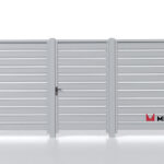 Планкен для забора 120 mm RAL 7004 – покрытие порошковое, толщина 0,45 мм в Уфе | фото 6