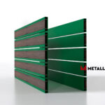 Планкен для забора Printec под дерево 120 mm RAL 6002 – покрытие матовое, толщина 0,45 мм в Уфе | фото 4
