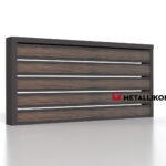 Планкен для забора Printec под дерево 120 mm RAL 8019 – покрытие матовое, толщина 0,45 мм в Уфе | фото 4