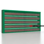 Планкен для забора Printec под дерево 120 mm RAL 6002 – покрытие матовое, толщина 0,45 мм в Уфе | фото 3