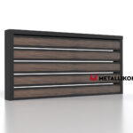Планкен для забора Printec под дерево 120 mm RAL 9005 – покрытие порошковое, толщина 0,45 мм в Уфе | фото 4